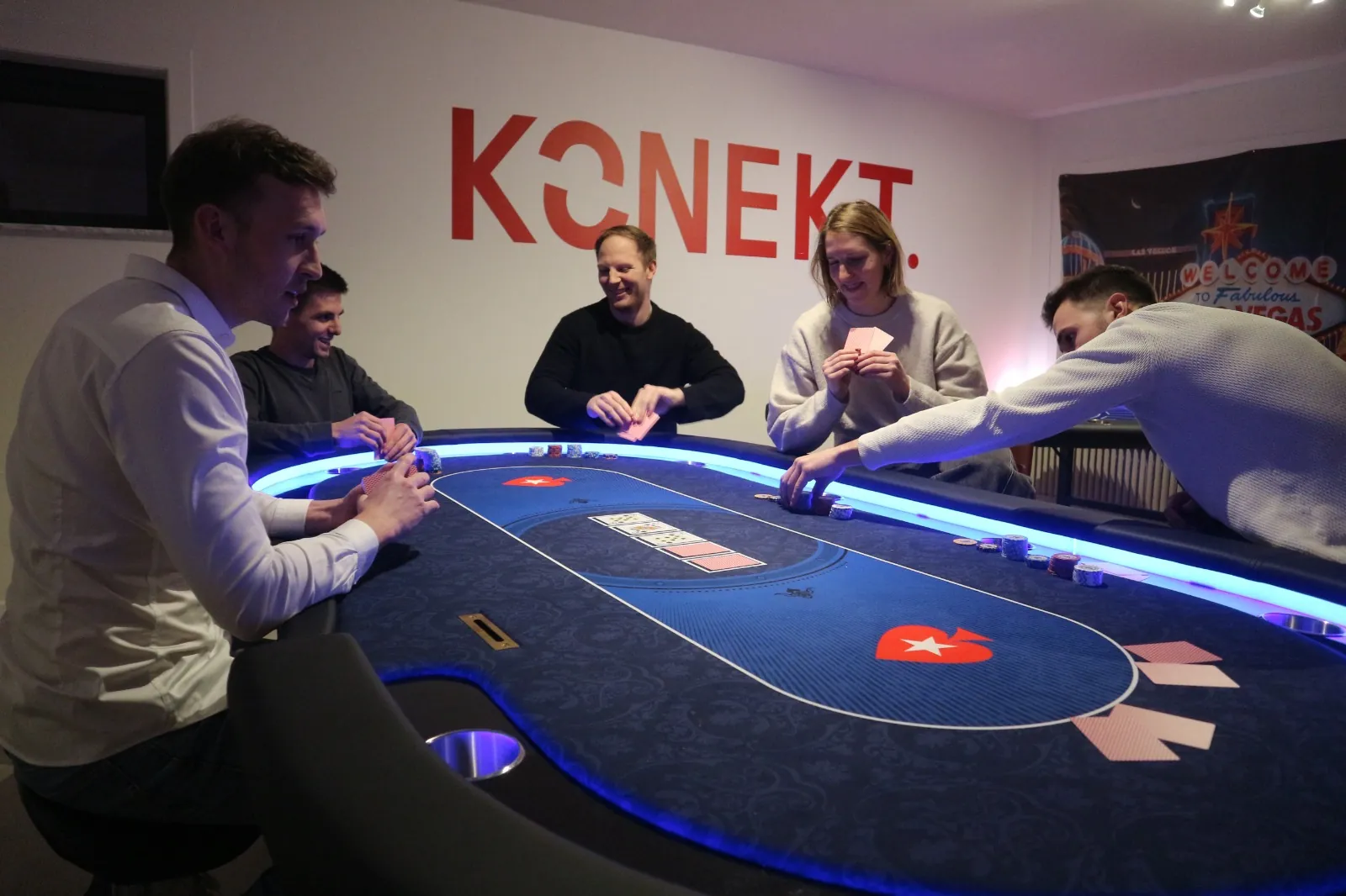 Pokertafel teambuilding